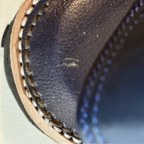 SANDALS Sz 9 Handmade Square Front Cross Top Leather Rubber Sole Adjustable - Picture 9 of 11